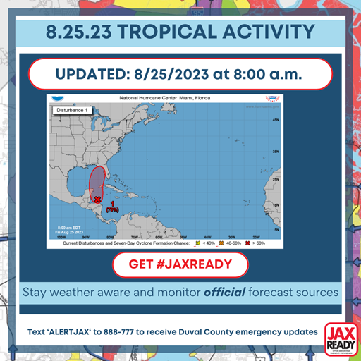 Graphic depicting tropical activity